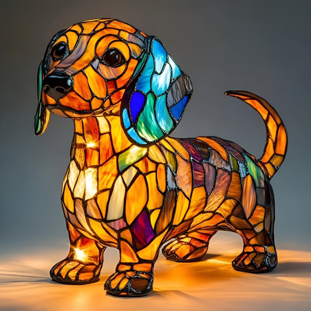 Bijou – Glimmering Dachshund Table Lamp