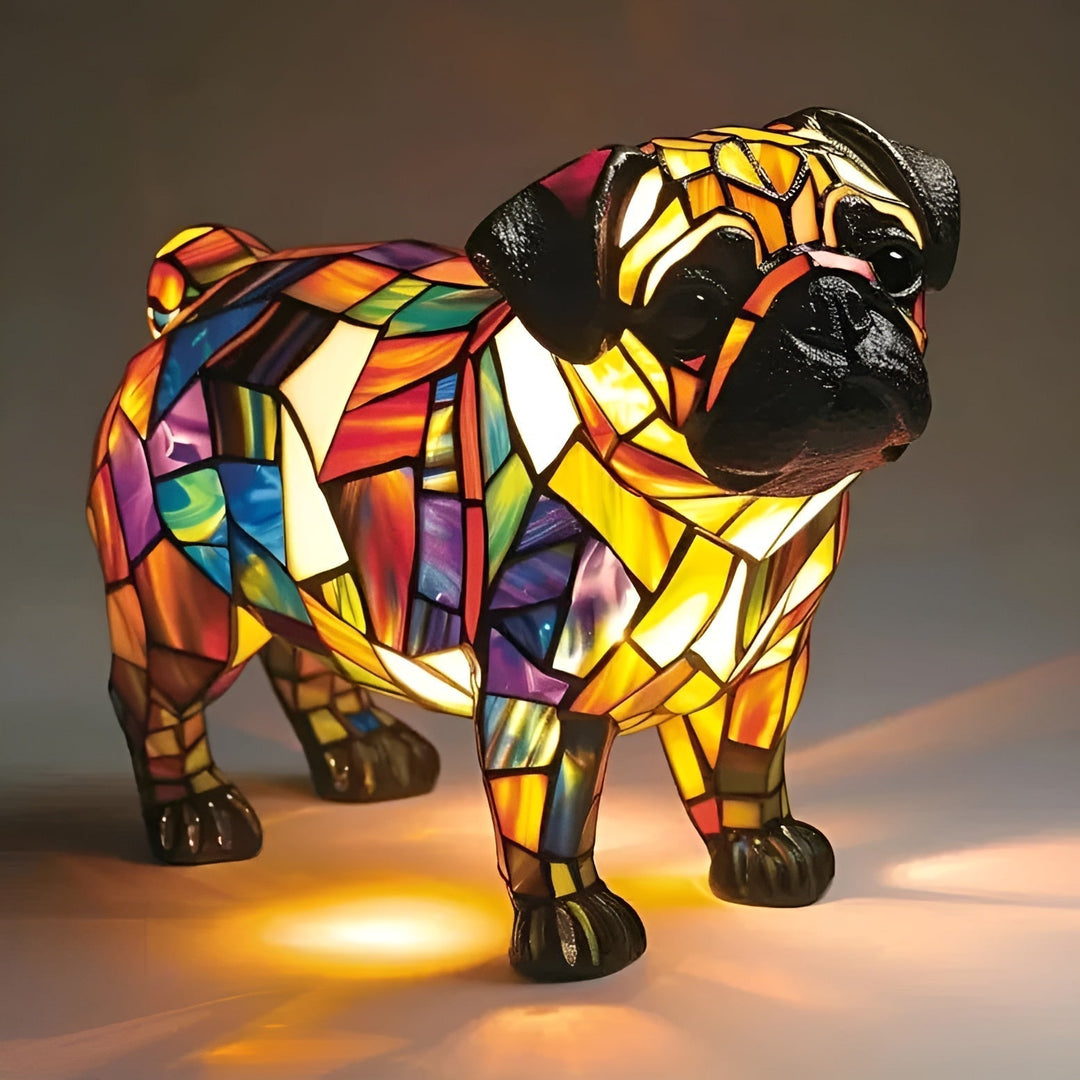 Praline – Joyful Sparkle Pug Lamp