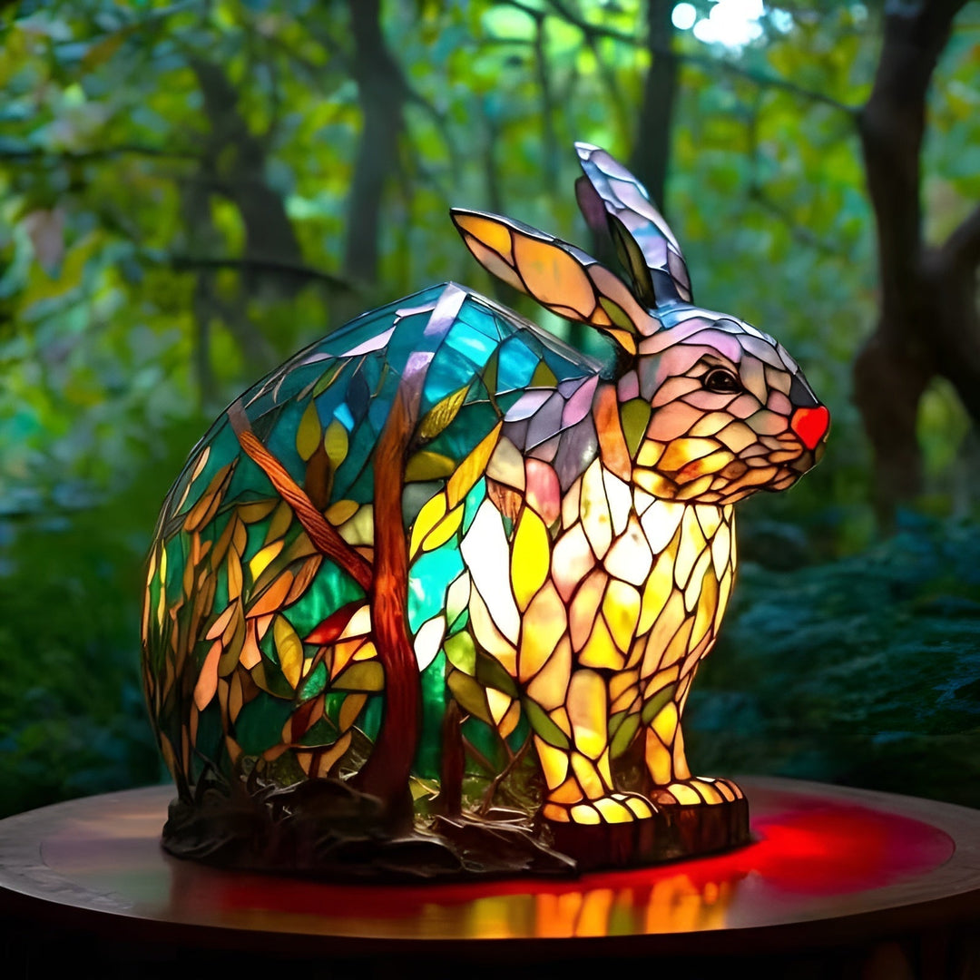 Pinpin – Enchanting Colorful Glass Rabbit Lamp