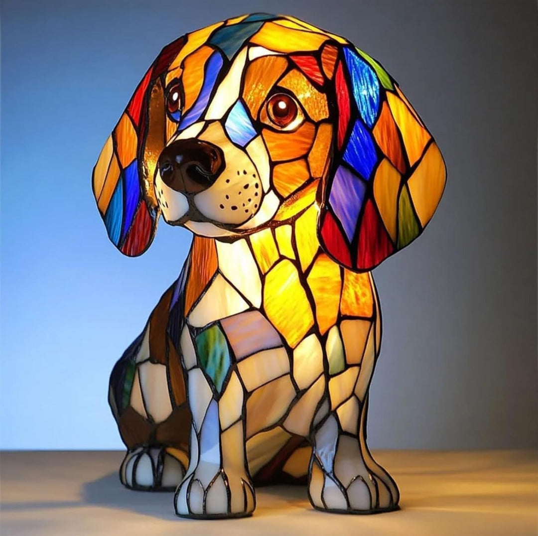 Pirouette – Enchanting Colorful Glass Lamp for Dogs