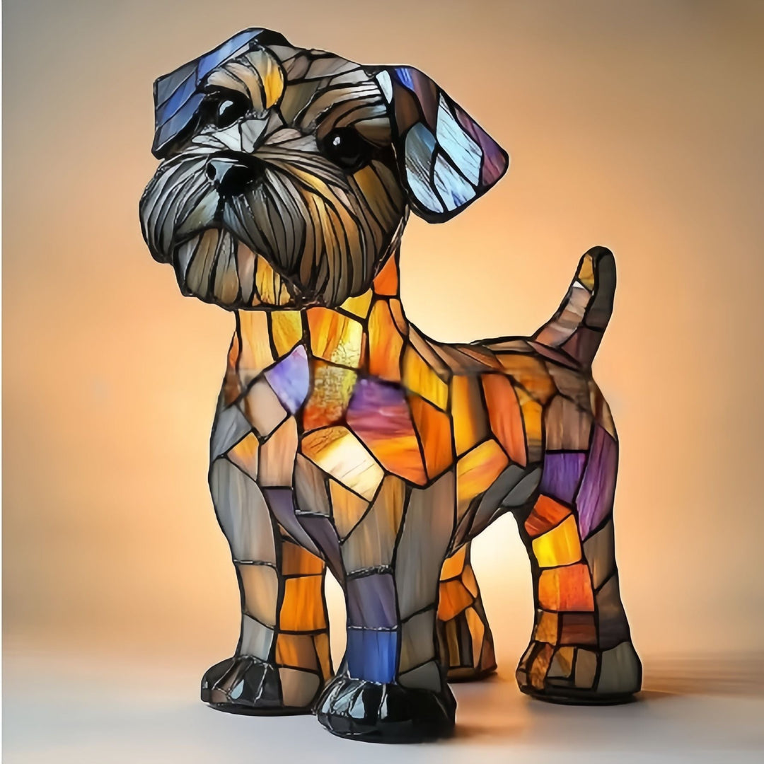 Doudou – Enchanting Colored Glass Dog Lamp