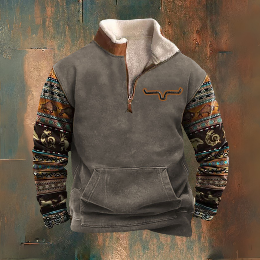 RODEO — Half-Zip Fleece Jacket for Fall-Winter