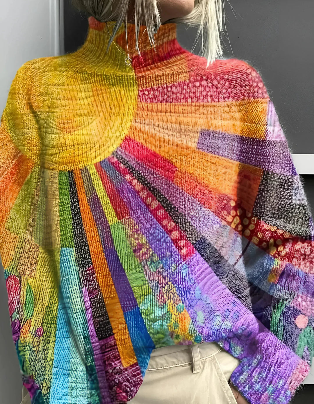 Ada | Vibrant and Cheerful Turtleneck Sweater