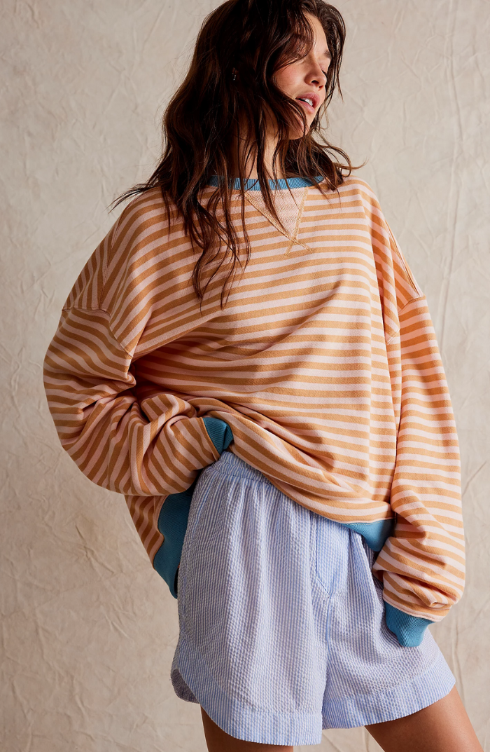 Mana | Oversized Striped Knit Sweater