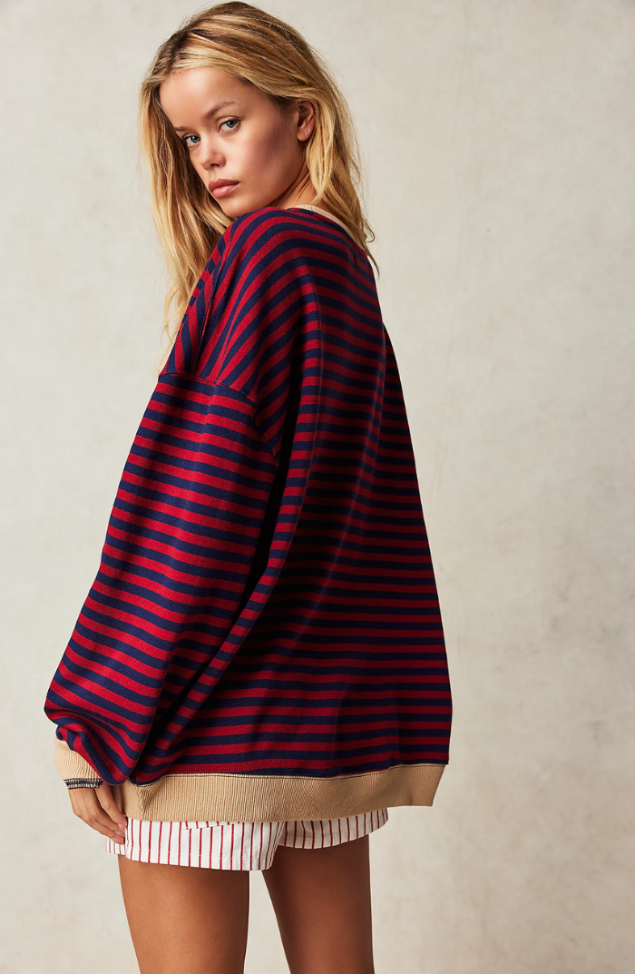 Mana | Oversized Striped Knit Sweater