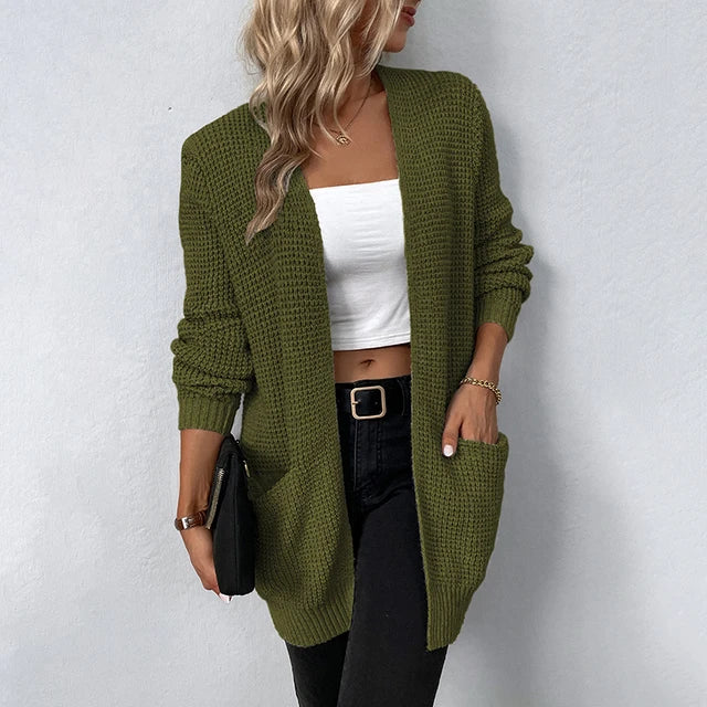 Nancy | Cozy Knit Cardigan Featuring Pockets