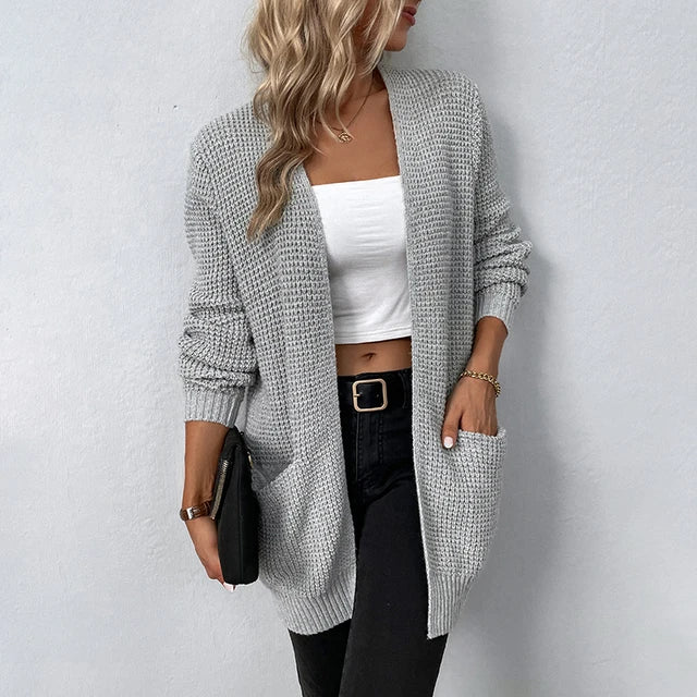 Nancy | Cozy Knit Cardigan Featuring Pockets