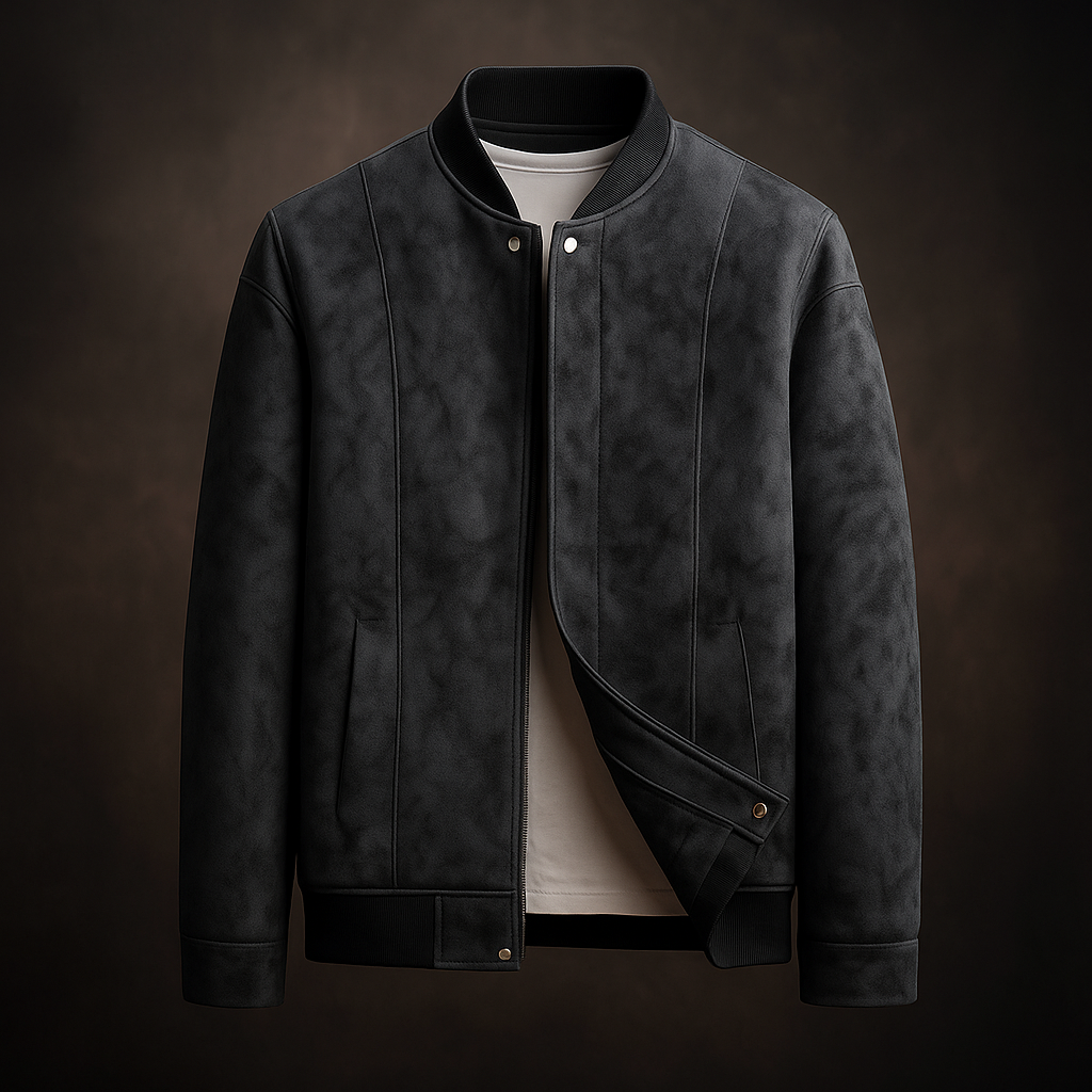 Valeron Suede Bomber Jacket