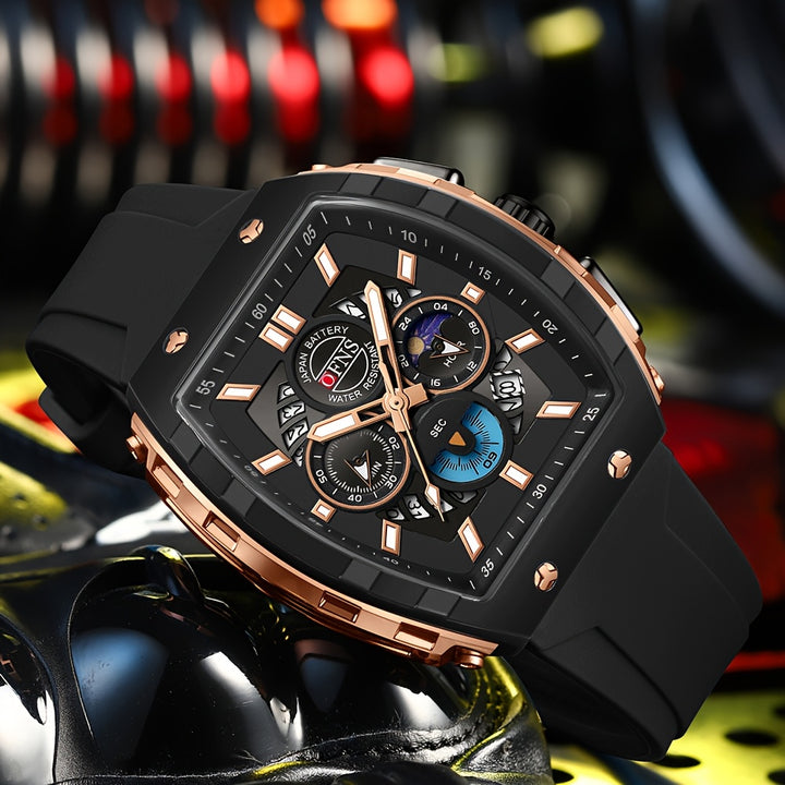ONFS Men’s Sport Watch 2025 – Multifunctional Quartz Chronograph