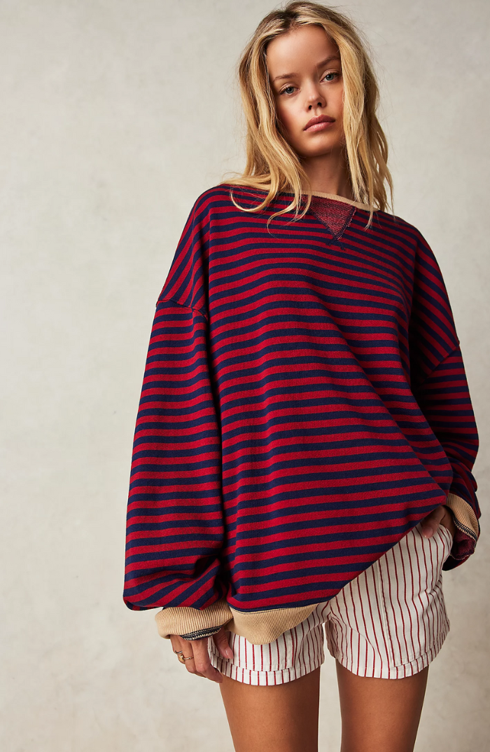 Mana | Oversized Striped Knit Sweater