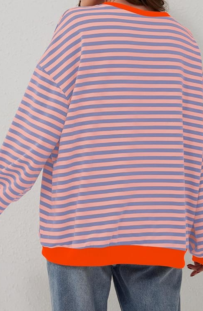 Mana | Oversized Striped Knit Sweater