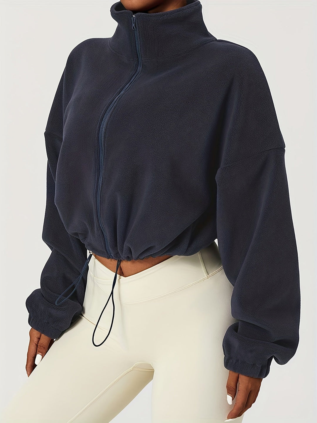 Velexia | Cozy Fleece Cropped Top