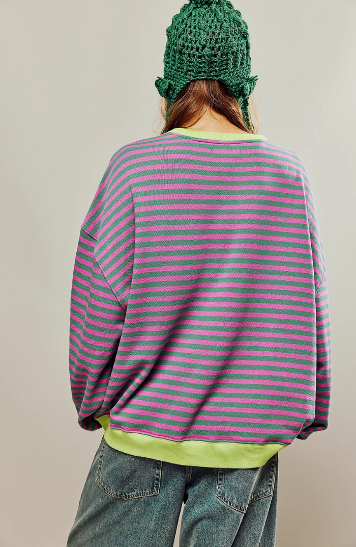 Mana | Oversized Striped Knit Sweater