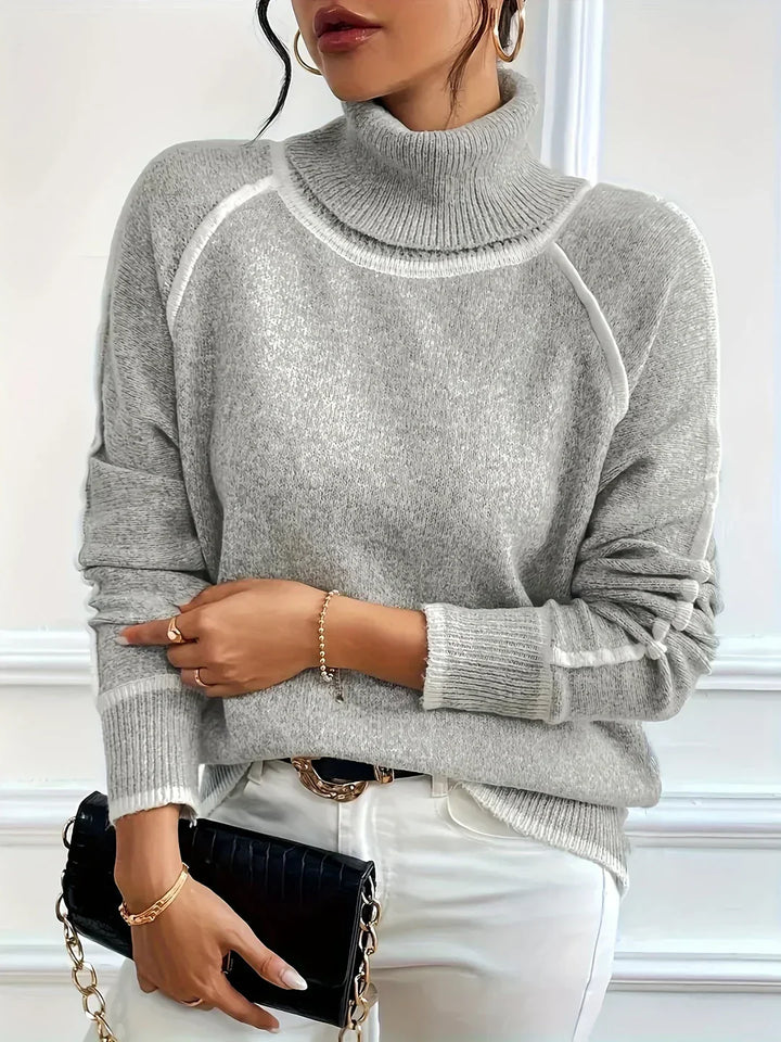 Elle | Women's Cozy Turtleneck Sweater