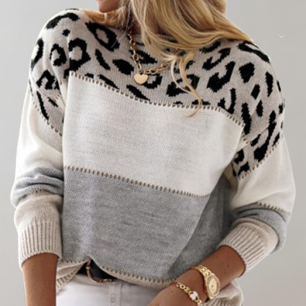 Cheyenne | Leopard Print Casual Sweater