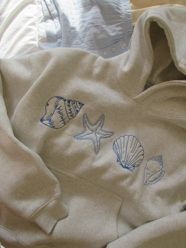 Ocenia | Unisex Shell-Embellished Sweatshirt