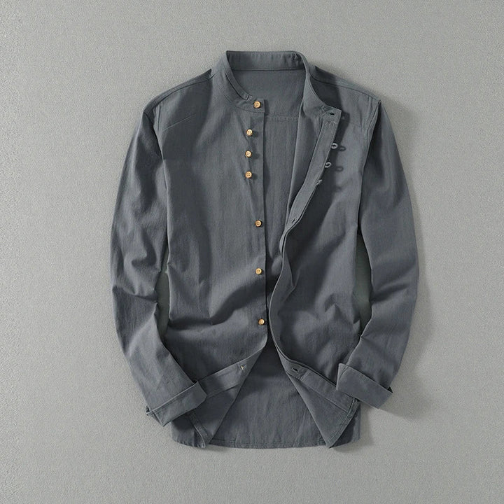 Kyoto Mandarin Linen Shirt