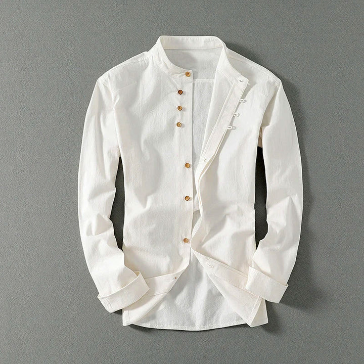 Kyoto Mandarin Linen Shirt