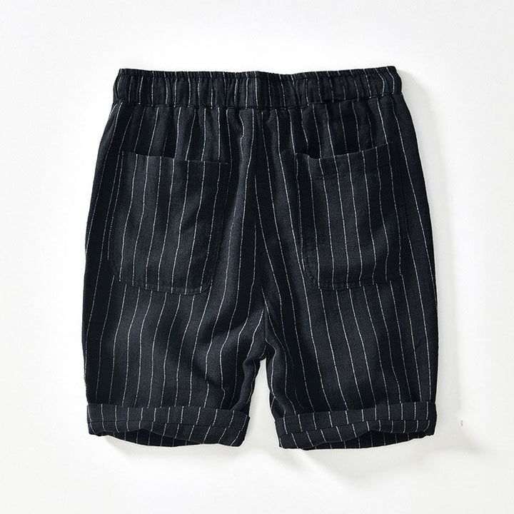Amalfi Pinstripe Linen Shorts