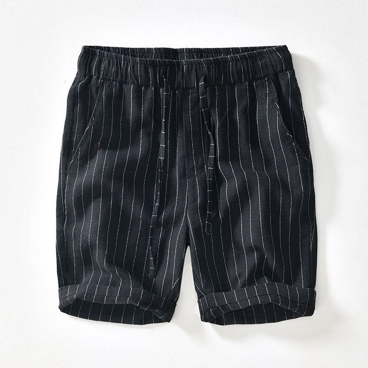 Amalfi Pinstripe Linen Shorts