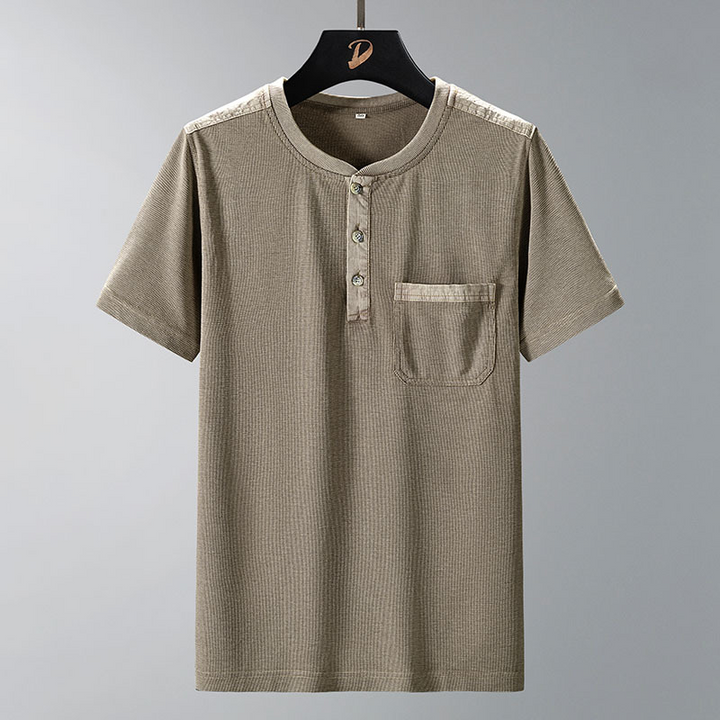 Alpine Waffle-Knit Henley
