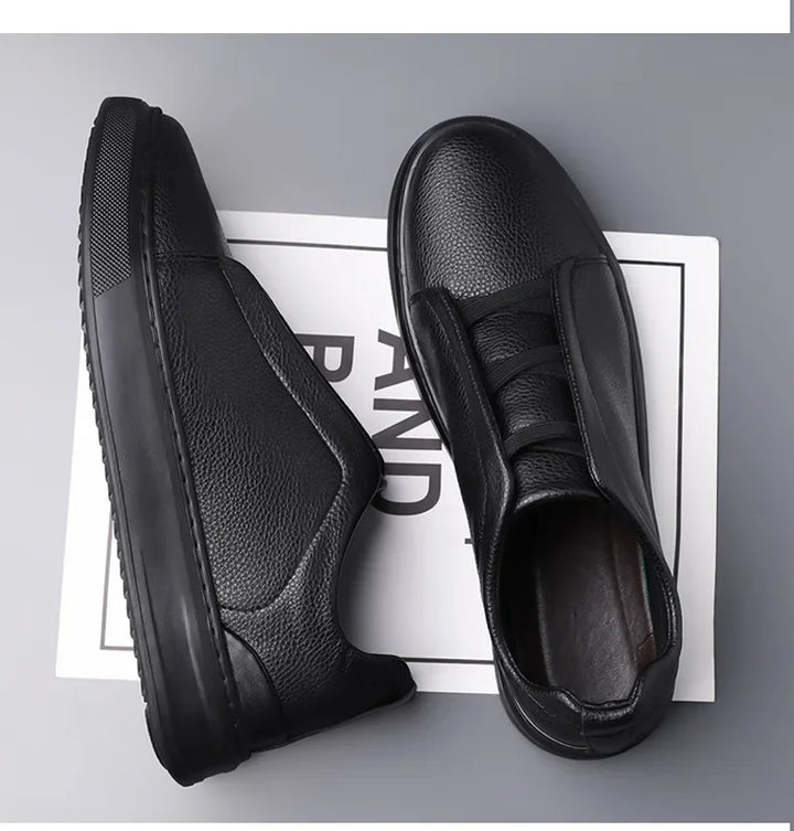 Crossover Leather Sneakers