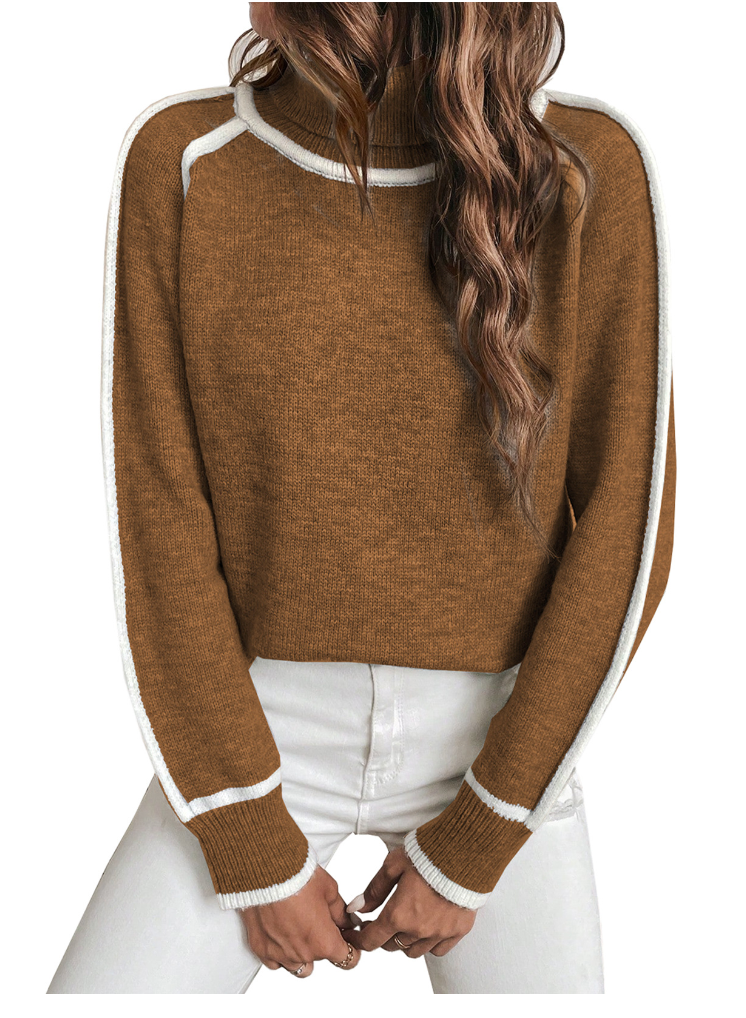 Elle | Women's Cozy Turtleneck Sweater