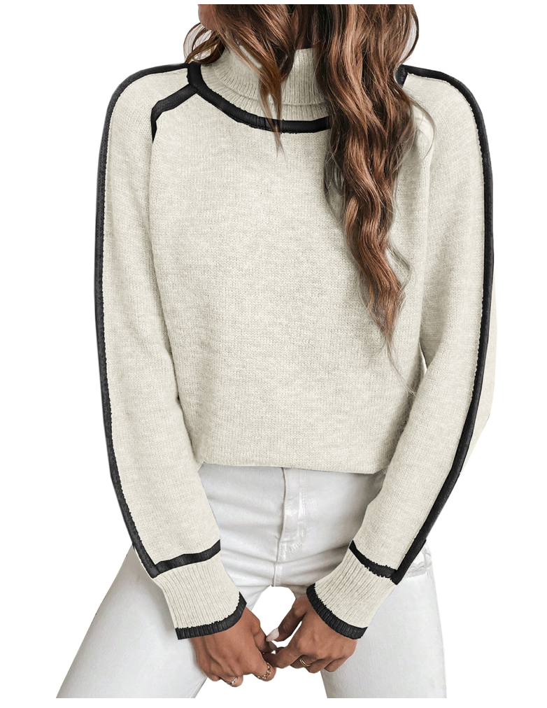 Elle | Women's Cozy Turtleneck Sweater