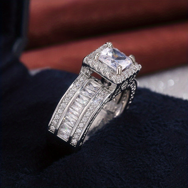 Timeless Square Zirconia Ring