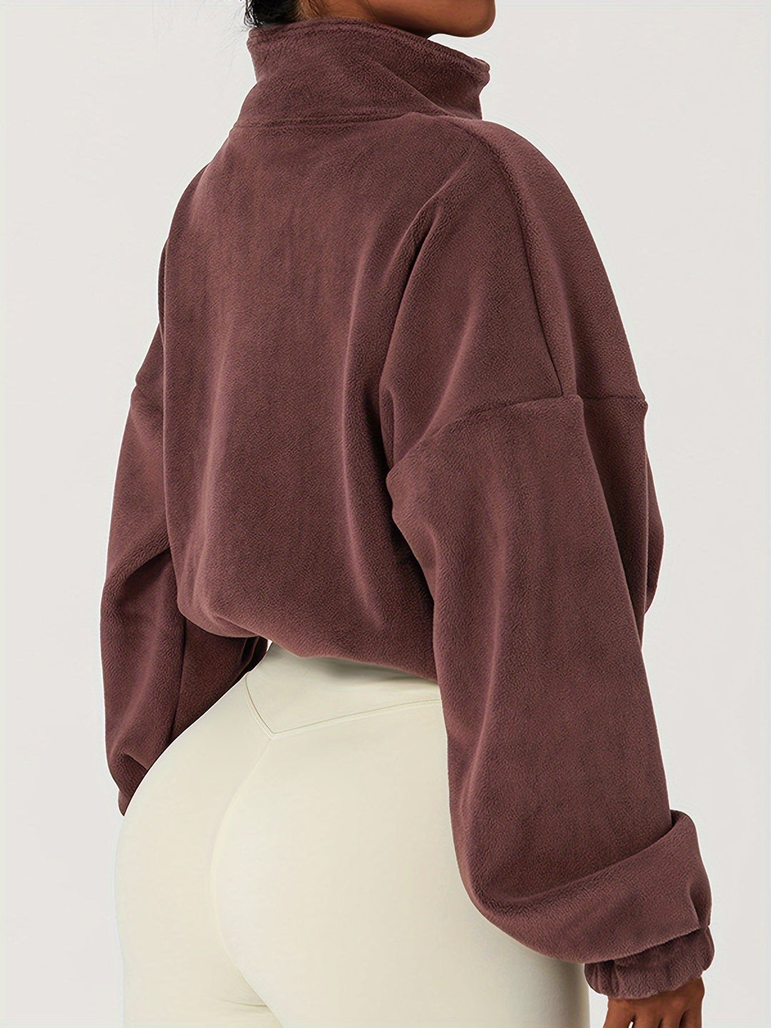 Velexia | Cozy Fleece Cropped Top