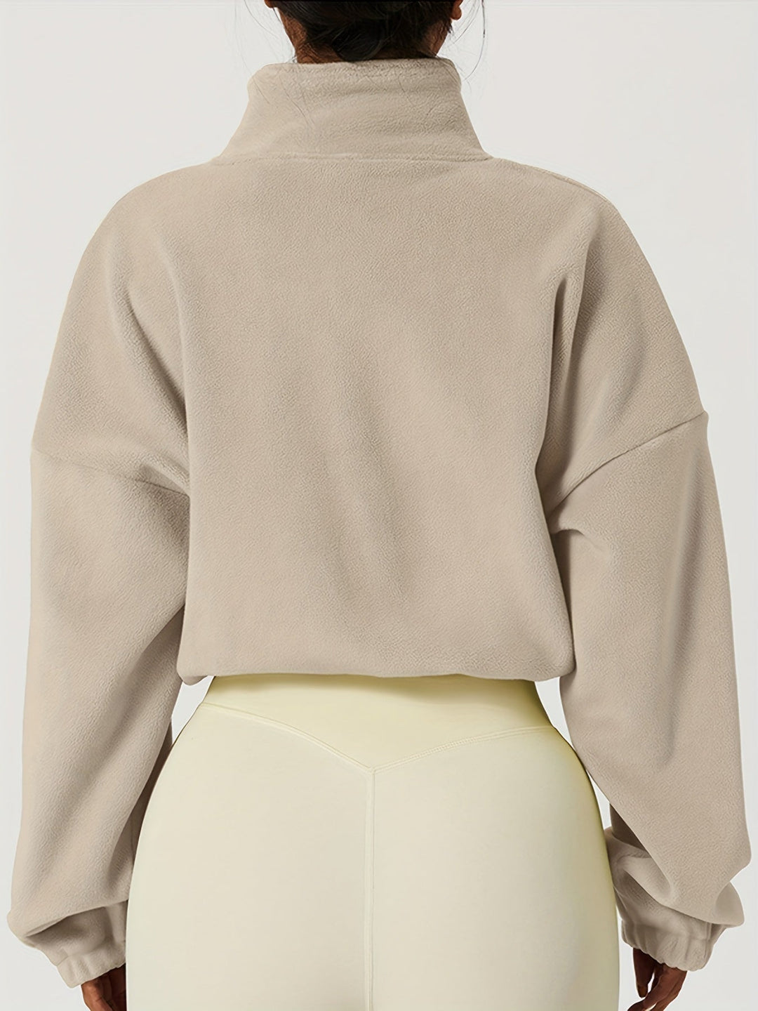 Velexia | Cozy Fleece Cropped Top