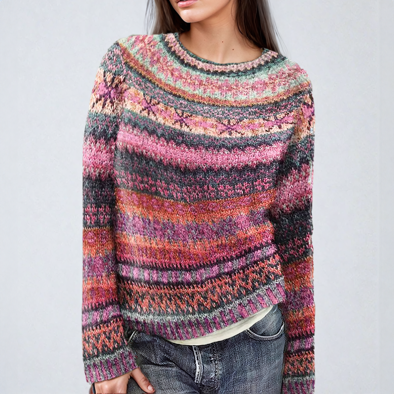 Anna | Timeless Fair Isle Knit Sweater