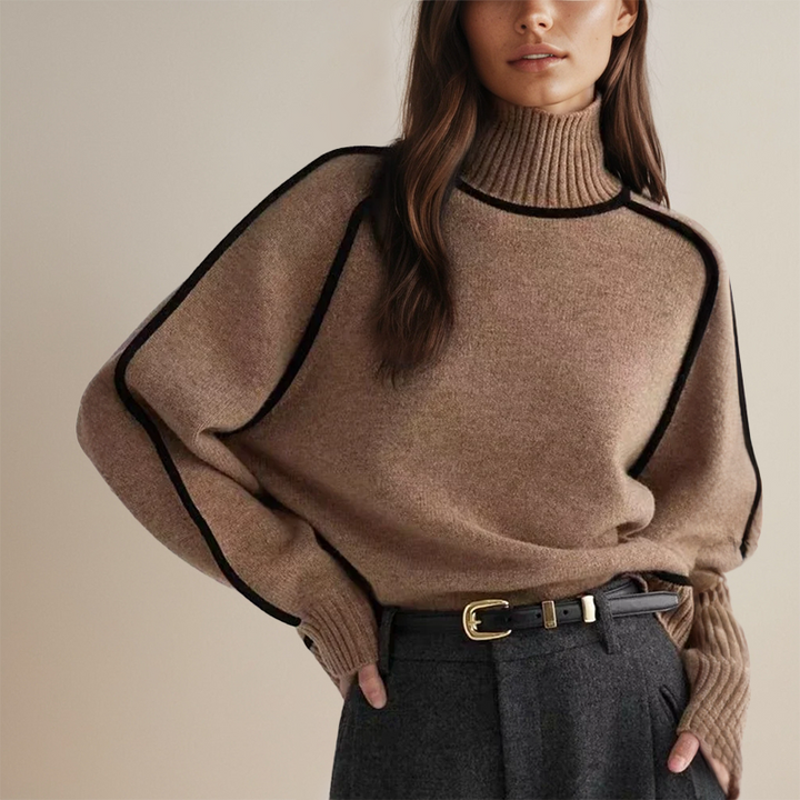Lara | Women's Cozy Turtleneck Knit Sweater
