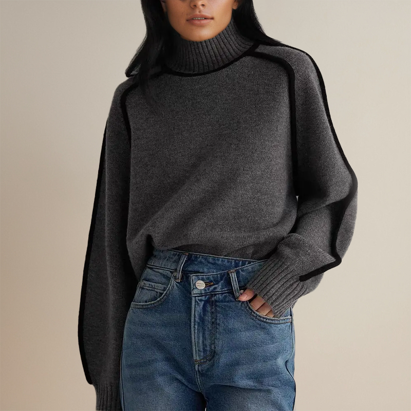 Lara | Women's Cozy Turtleneck Knit Sweater