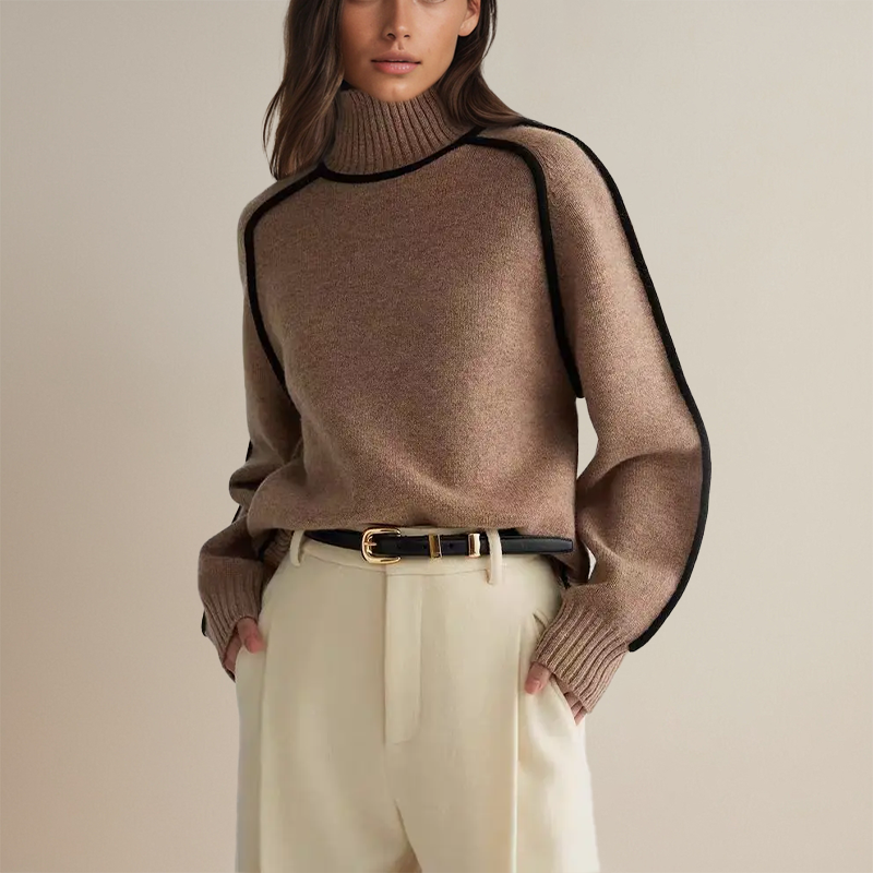 Lara | Women's Cozy Turtleneck Knit Sweater
