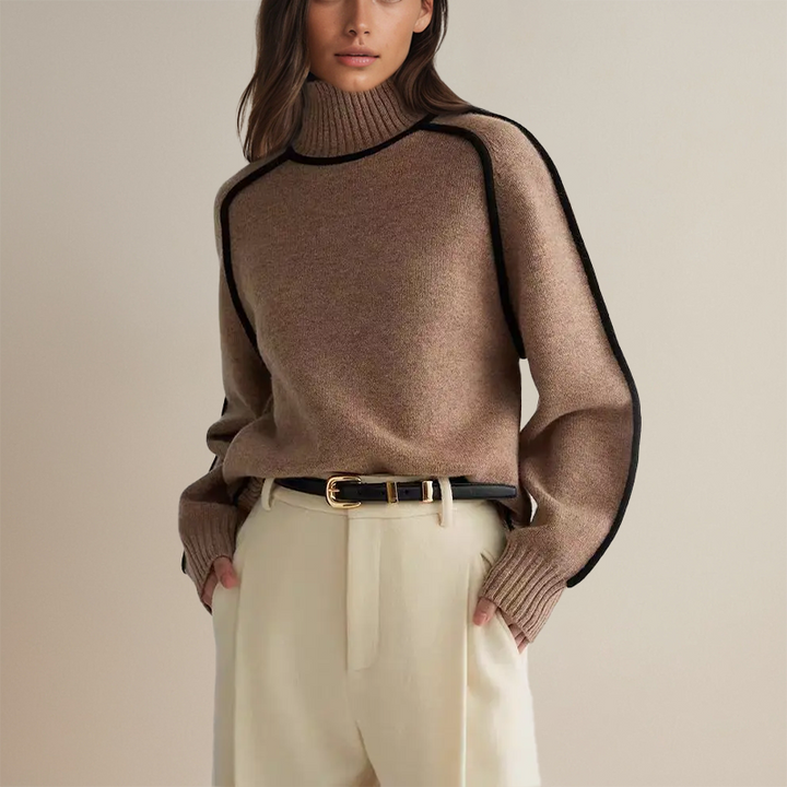 Lara | Women's Cozy Turtleneck Knit Sweater