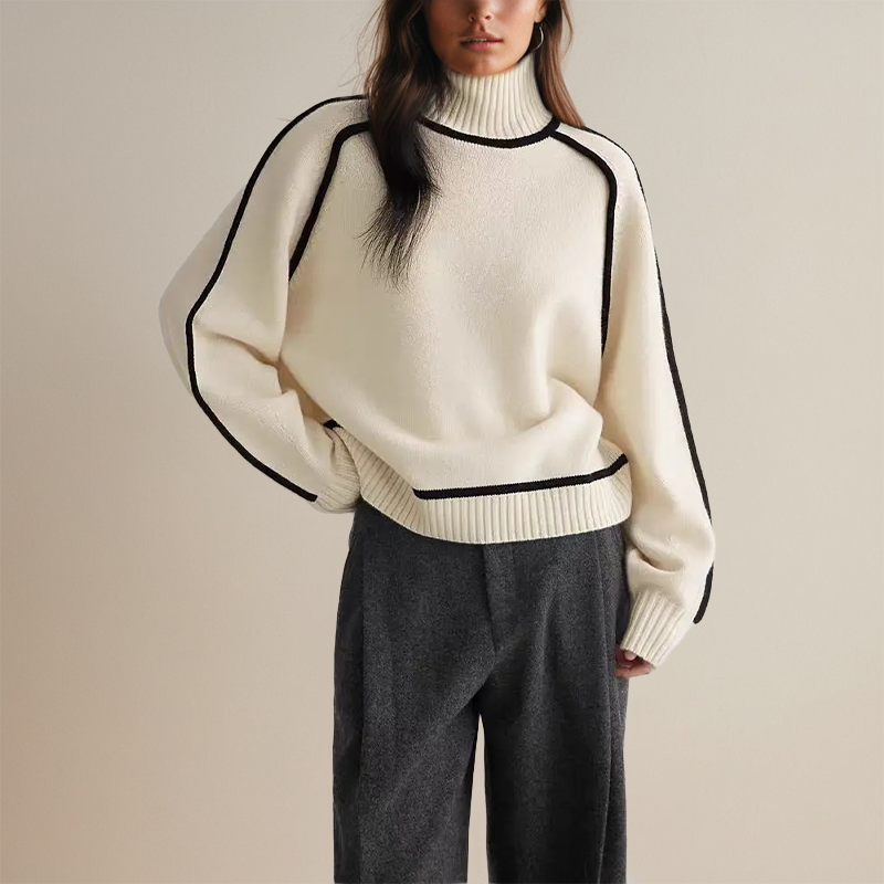 Lara | Women's Cozy Turtleneck Knit Sweater