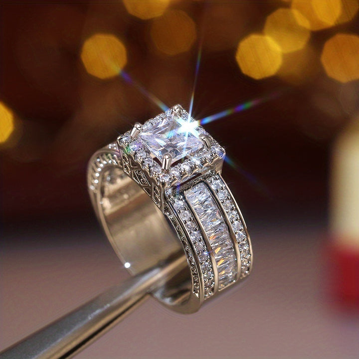 Timeless Square Zirconia Ring
