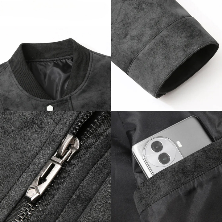 Valeron Suede Bomber Jacket