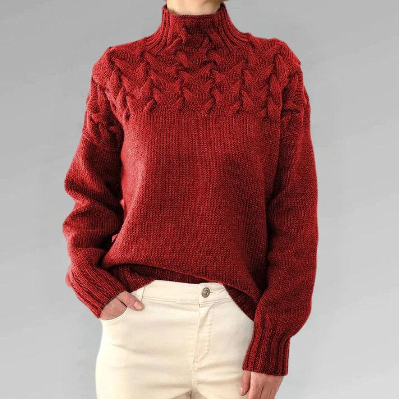 Erika | Cozy Turtleneck Knit Sweater